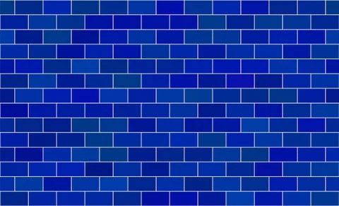 Seamless pattern. Blue brick background. Vector stock illustration for poster 스톡 일러스트