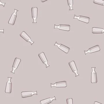 Seamless pattern blue ceramic porcelain vase cartoon vector 스톡 일러스트