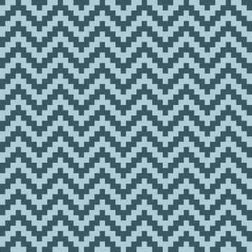 Seamless pattern with blue chevron Stock Illustration