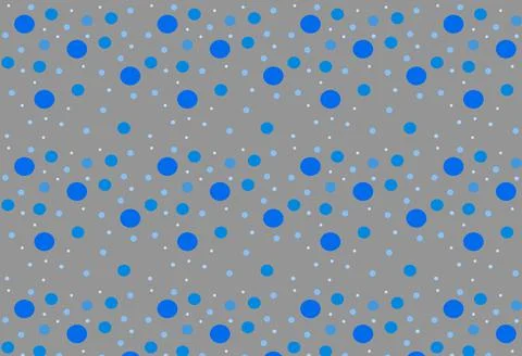 Seamless pattern with blue circles of different sizes. Stock Illustration