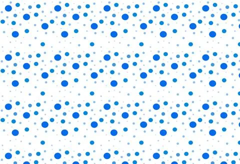 Seamless pattern with blue circles of different sizes. Stock Photos
