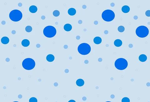 Seamless pattern with blue circles of different sizes. 写真素材