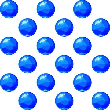 Seamless pattern blue colorful balls Stock Illustration