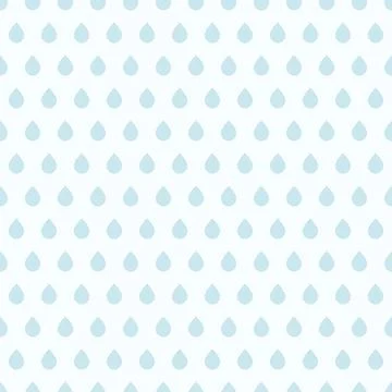 Seamless pattern with blue drops. Nursery art design for decoration, childish Stock Illustration