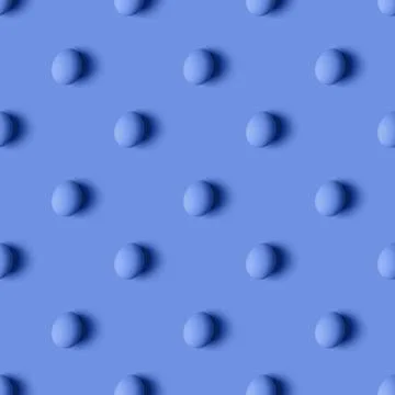 Seamless pattern of blue Easter eggs over blue background 스톡 사진