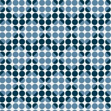Seamless pattern blue geometric vector background Stock Illustration