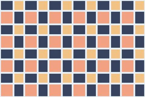Seamless pattern in blue gray and pink check Stock Illustration