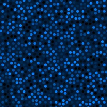 Seamless pattern with blue halftone dots ordered grid vector illustration Stock Illustration