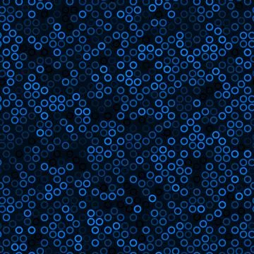 Seamless pattern with blue halftone rings ordered grid vector illustration Illustrazione stock