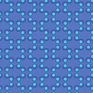 Seamless pattern in blue hues Stock Illustration