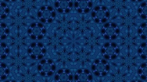 Seamless pattern of blue mandala background Illustrazione stock