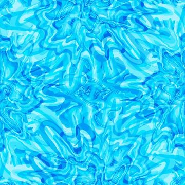 Seamless pattern blue marble abstract.Texture art hand drawn background. Stock Illustration