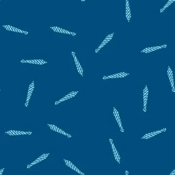 Seamless pattern blue necktie with wavy striped pattern 库存插图