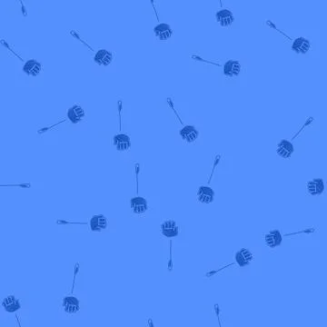 Seamless pattern blue plastic fly swatter preventing insect pests control イラスト素材