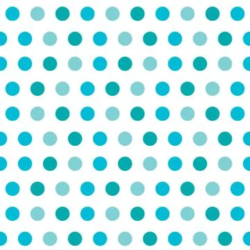 Seamless pattern with blue polka dots. scrapbooks, baby shower and wedding cards Stock Illustration