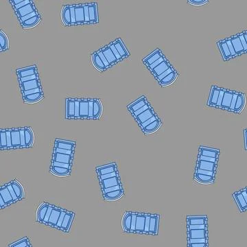 Seamless pattern Blue portable toilet providing temporary hygiene solution Stockillustratie