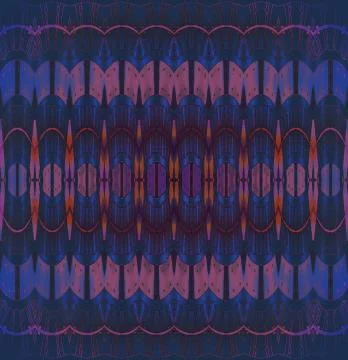 Seamless pattern blue purple orange Stock Illustration