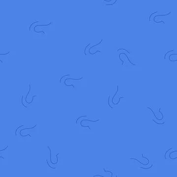 Seamless pattern blue question mark drawing asking for answers Stock Illustration