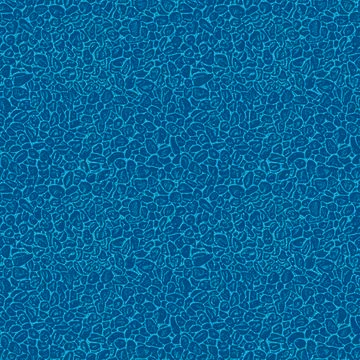 Seamless pattern blue small stones,smooth pebbles,uniform square backdrop Stock Photos