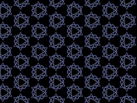 Seamless pattern with blue snowflakes Stock Illustration