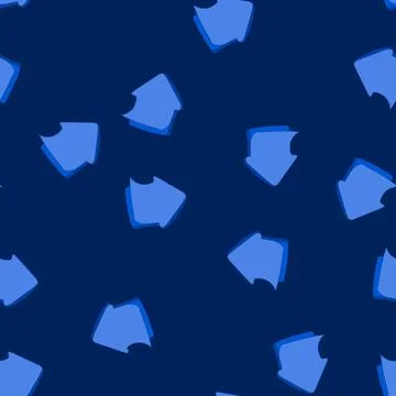 Seamless pattern blue sticky arrow showing upward direction and movement Stock Illustration