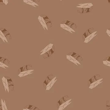 Seamless pattern blue stone platform cartoon vector Stock Illustration