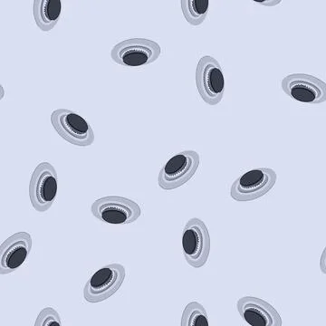 Seamless pattern blue stove burner cartoon vector Illustrazione stock