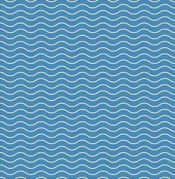 Seamless pattern of blue wave background. pattern white and blue zigzag. Stock Illustration