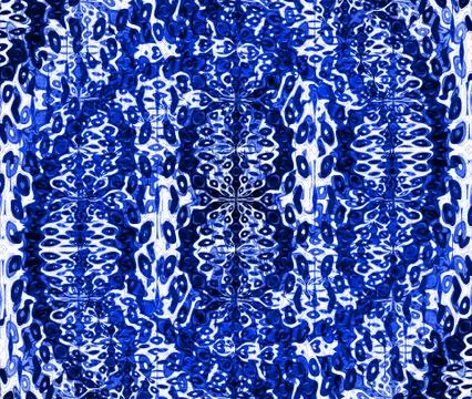 Seamless pattern blue white Stock Illustration