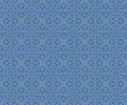 Seamless pattern blue yellow Stock Illustration