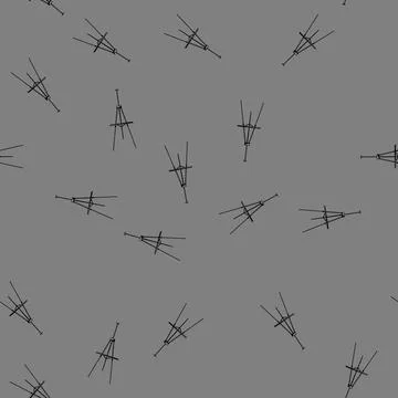 Seamless pattern board easel cartoon vector Stockillustratie