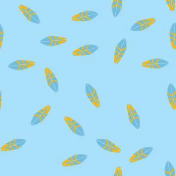 Seamless pattern board surfboard cartoon vector Stockillustratie