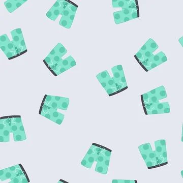 Seamless pattern body underwear men cartoon vector Illustrazione stock