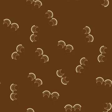 Seamless pattern bohemian boho earrings cartoon vector 库存插图