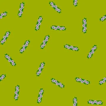 Seamless pattern bohemian flower crown cartoon vector Stock Illustration