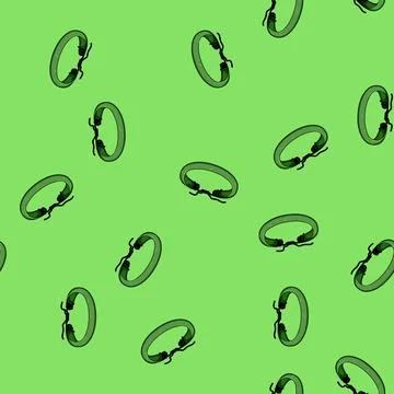 Seamless pattern boho hippie friendship bracelets cartoon vector Stock Illustration