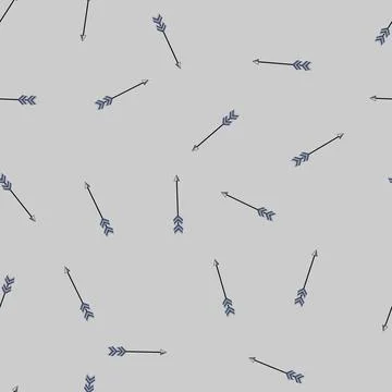 Seamless pattern Boho style arrow pointing up indicating direction イラスト素材