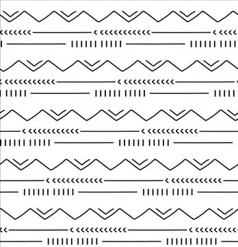 Seamless pattern in boho style Illustrazione stock