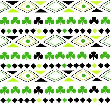 Seamless pattern in boho style Stock Illustration