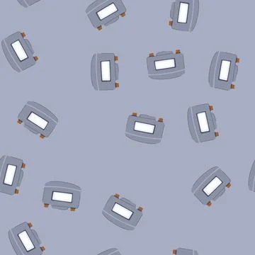Seamless pattern boiler water gas meter cartoon vector 库存插图