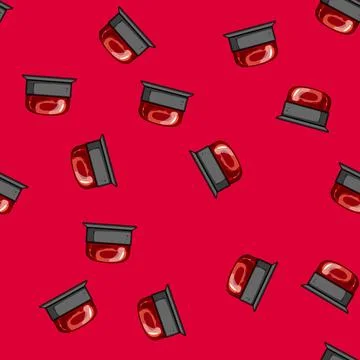 Seamless pattern bokeh siren cartoon vector Stock Illustration