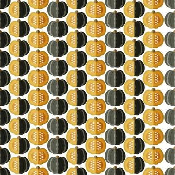 Seamless pattern Bonbon Squash. Flat design Stock Illustration
