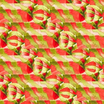 Seamless pattern with bonbons Stock Illustration