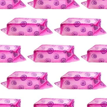 Seamless pattern with bonbons Stock Illustration