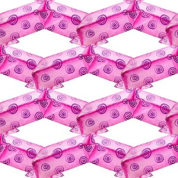 Seamless pattern with bonbons Stock Illustration