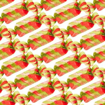 Seamless pattern with bonbons Stock Illustration