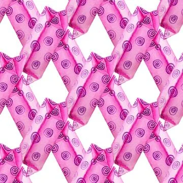 Seamless pattern with bonbons Stock Illustration