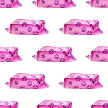 Seamless pattern with bonbons Stock Illustration