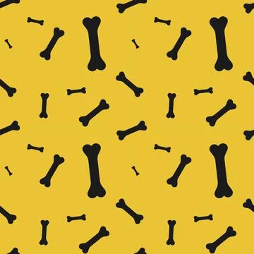 Seamless pattern, bone for a dog Stock Illustration