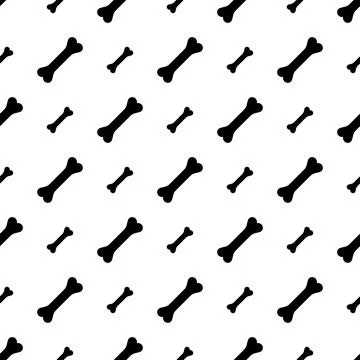 Seamless pattern, bone for a dog Illustrazione stock